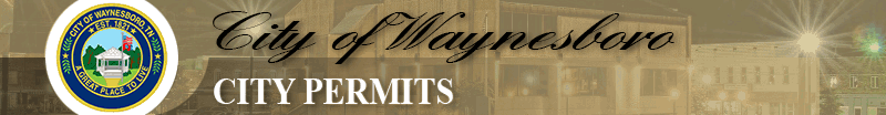 City of Waynesboro City Permits